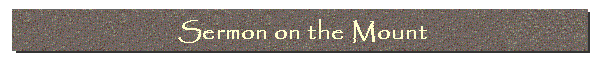 Sermon on the Mount